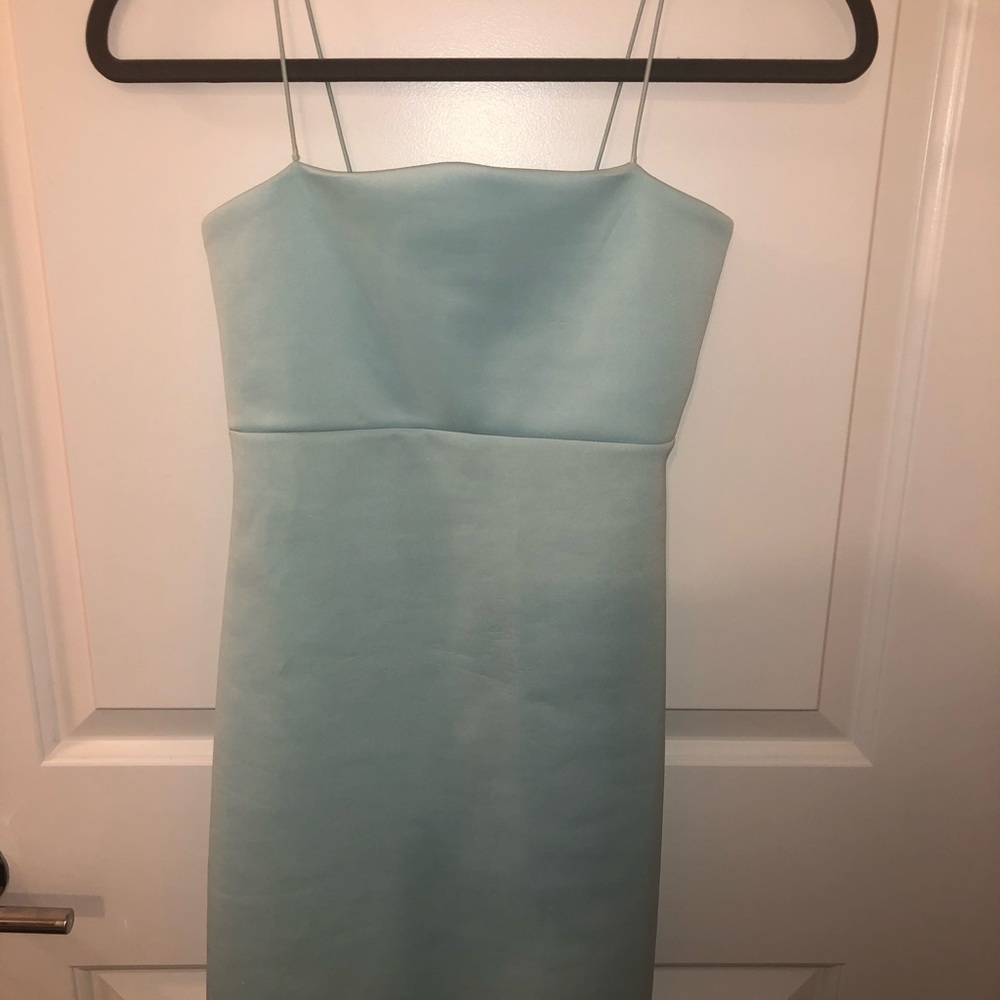 Blue mini dress
